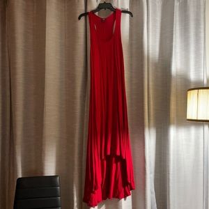 Red maxi dress